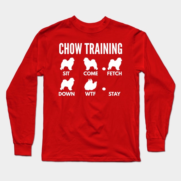 Chow Training Chow Chow Dog Tricks Long Sleeve T-Shirt by DoggyStyles